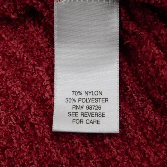 Croft & Barrow Women Red V-Neck Pullover Knitted Sweater Long Sleeve Size XL - Picture 6 of 7